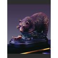Marian Imports Marian Imports F13023 5.5 x 3.5 in.Treasure of Nature Howling Bronze Bear Statue 13023